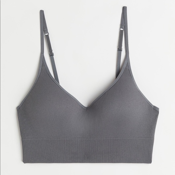 H&M Light Push-Up Ribbed Bralette - Picture 5 of 10